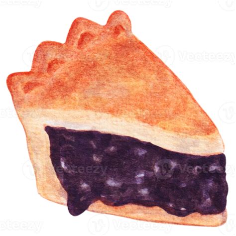 Watercolor Pie Dessert 23324658 Png