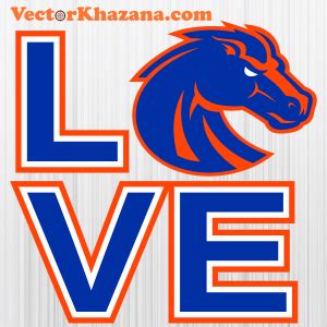 Boise State Love SVG | Love Horse Head PNG Digital download | Horse head, Svg, Png