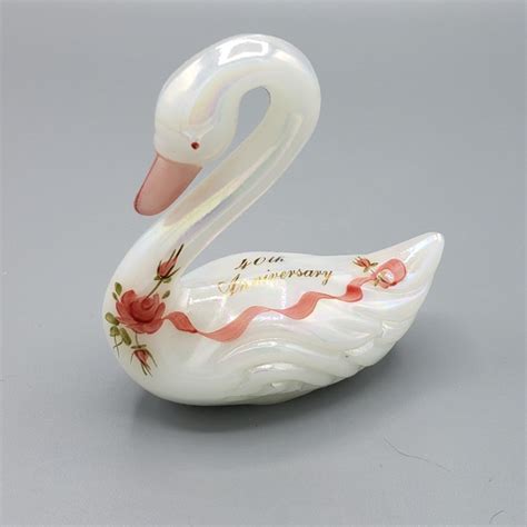 Fenton Swan Figurines Mercari