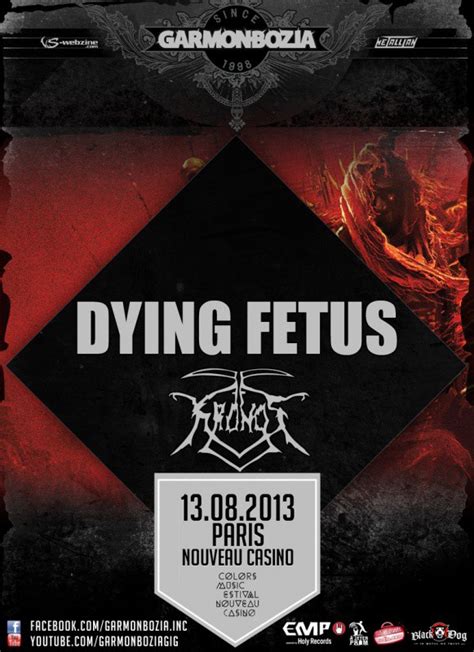 Dying Fetus Kronos En Concert à Paris Webzine La Grosse Radio