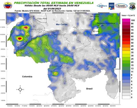 Lluvias En Gran Parte Del País Este 1jun Debido Al Desplazamiento De