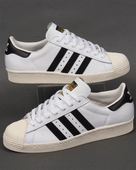 Adidas Superstar 80s Trainers Whiteblackoriginalsshell Toeshoe