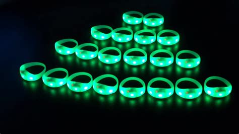 Led Bracelets Glow Party Lights Supplies Xyloband Remote Controlled ...