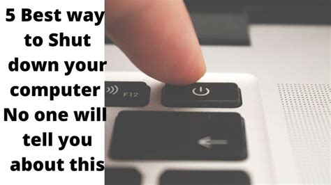 5 Best Way To Shut Down Your Computer Computer Latest Tech Computer Keyboard