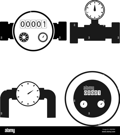 Water Meter Icon Illustration Design Stock Vector Image Art Alamy