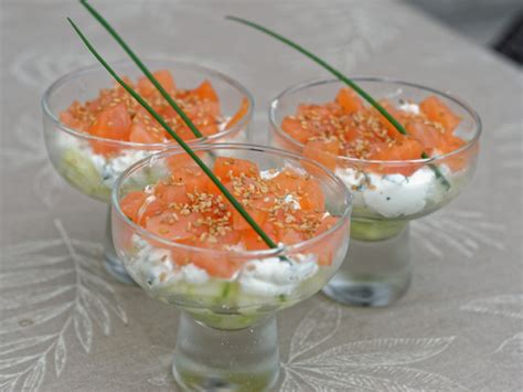 Verrines Saumon Fum Et Mascarpone Citronn E