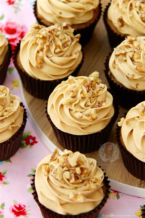 Coffee And Walnut Cupcakes Janes Patisserie