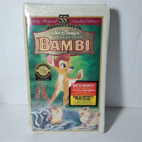 Bambi Vhs Th Anniversary Limited Edition Masterpiece Collection