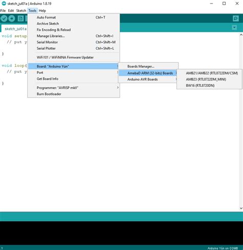 Ameba Arduino Getting Started With Bw Rtl Dn Realtek Iot Wi Fi