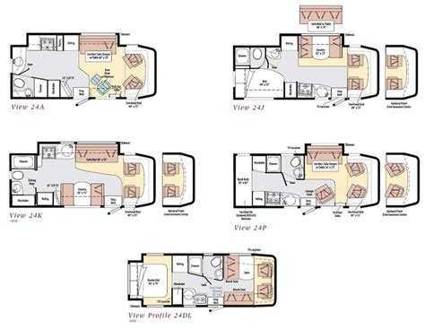 Winnebago View Class C Motorhome Floorplans Rv Floor Plans Floor