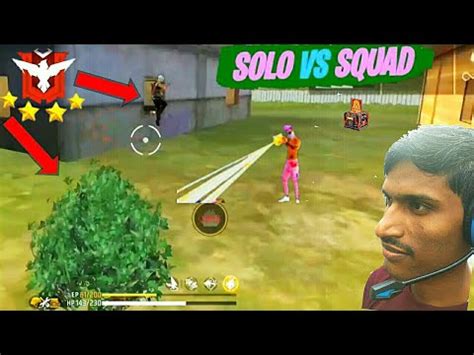 Free Fire Solo Vs Squad Rank Katulistiwa Op Gameplay Boom Baam