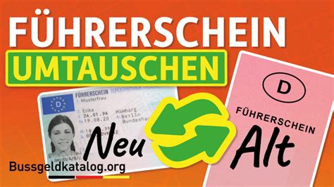 Führerschein umschreiben lassen Fahrerlaubnis 2025