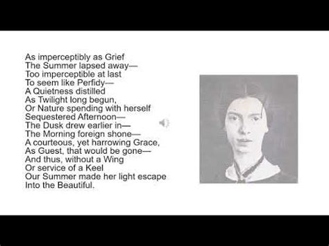 Gcse English Eduqas Poetry Analysis For As Imperceptibly As Grief By