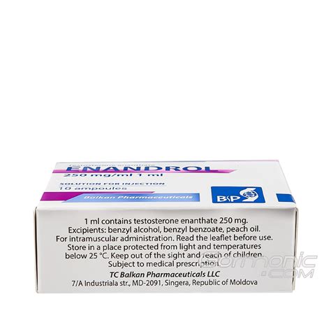 Enandrol Testosterone E 1 ампула мл 250 мг 1 мл Balkan