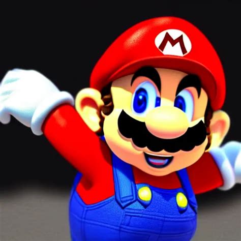 Super Mario As Gigachad Highly Detailed Extremely Stable Diffusion