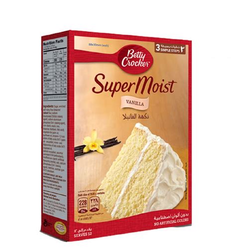 Betty Crocker Super Moist French Vanilla Cake Mix 500g From Superma