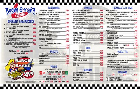 Boomarang Diner Owasso Diner Gourmet Hamburgers 99 Chicken