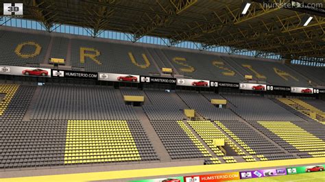 360 Ansicht Auf Signal Iduna Park 3D Modell 3DModels Shop