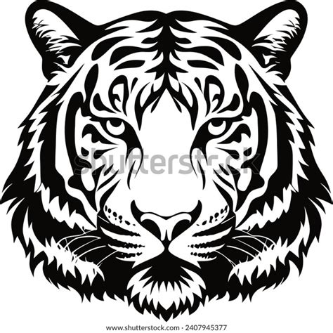 Tiger Head Hand Drawn Sketch Illustration Stock Vector (Royalty Free ...