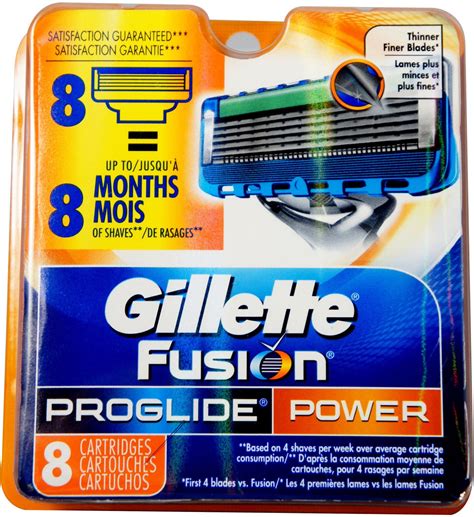 Gillette Fusion ProGlide Power Cartridges 8 Each Pack Of 2 Walmart