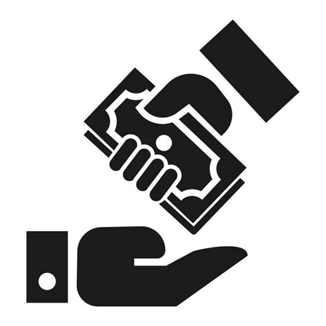 Hand Give Bribery Money Icon Simple Style Vector Art At Vecteezy