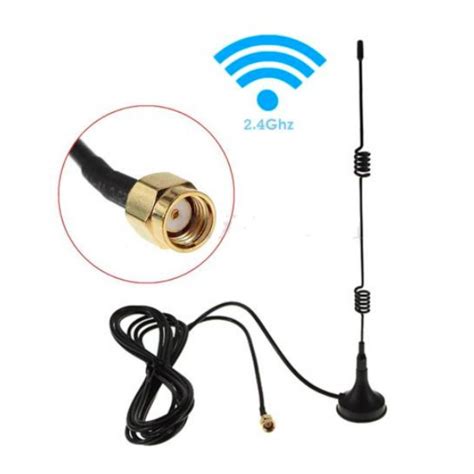 Ant 19 Rp Sma 24 58ghz 7dbi Wireless Extender Antenna With 3m Cable