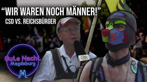 LGBTQ vs Reichsbürger Konfrontation der Demos Gute Nacht Magdeburg