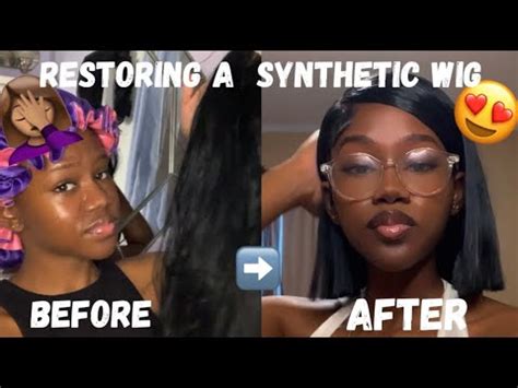 Restore A Synthetic Wig With Me Youtube