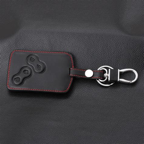 Buttons Genuine Leather Car Styling Key Cover Case Protector For