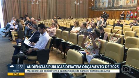 Vídeo Audiências públicas debatem orçamento de 2025 Bom dia SP G1