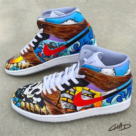 A Pirates Life Custom Hand painted Jordan Shoes – chadcantcolor