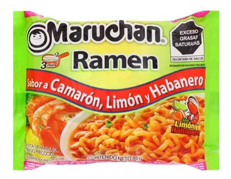 Sopa Maruchan Ramen Sabor Camaron Limón Y Habanero 85 Gr Mercadolibre