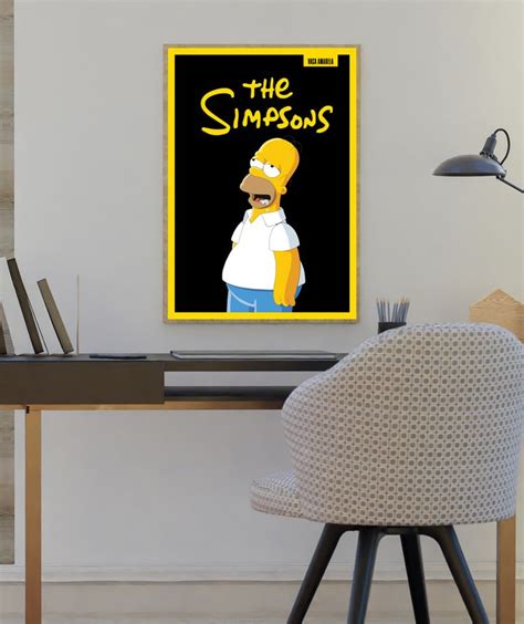 Quadro Homer Simpson Decora O Homer Simpson Quadros