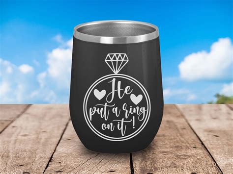 He Put A Ring On It Svg File For Cricut Engagement Svg Etsy Uk