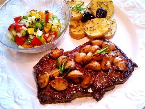 Rumpsteak Mit Champignons Rezept Mit Bild Kochbar De