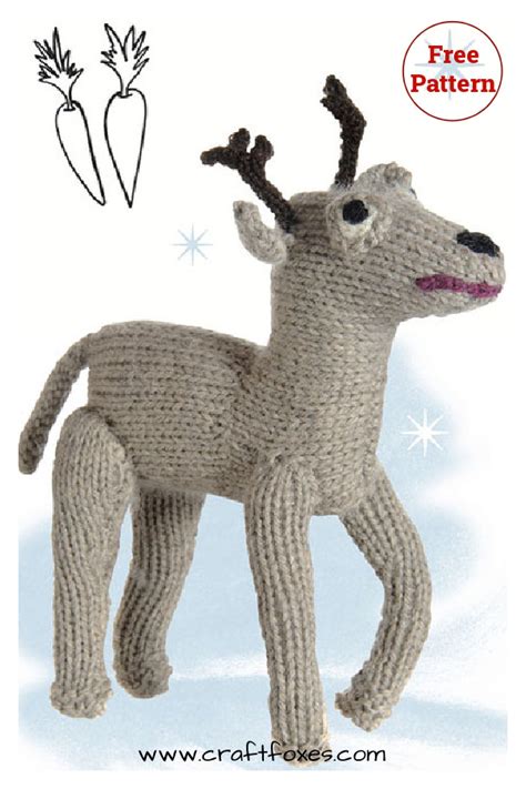 10 Reindeer Knitting Patterns