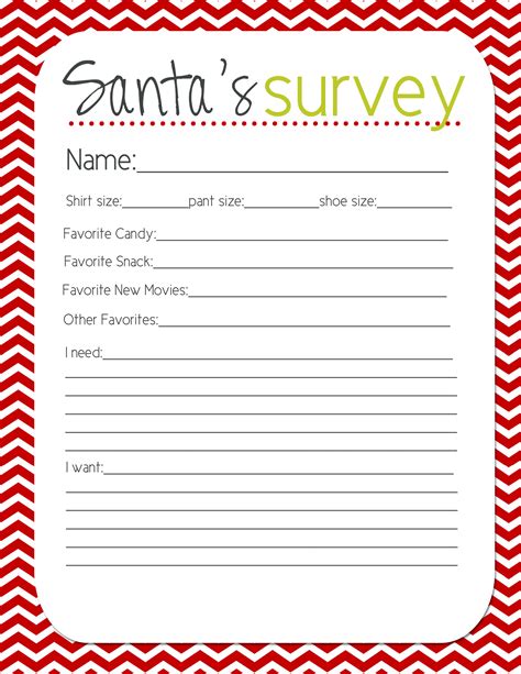 Christmas List Questionnaire Printable 2024 Stuff To Get For