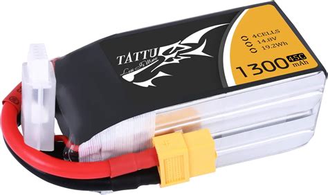 Amazon Tattu Lipo Battery Pack 1300mah 45c 4s 14 8v With Xt60 Plug