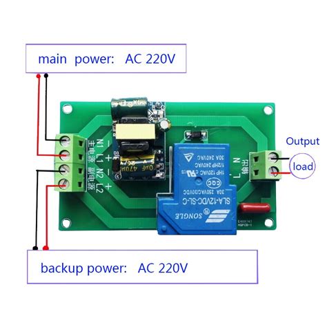 Módulo de relé de alta potência dc5v 12v 24v ac220v interruptor