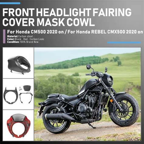 Ultrasupplier Motorcycle Headlight Fairing Front Cowl M A S K Cover Fork Windshield For Honda