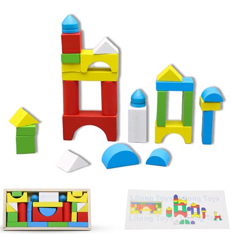 Wooden Montessori Building Blocks Preschoolmall