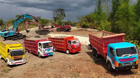 Mobil Truk Oleng Canter Fuso Tronton Isuzu Giga Nmr Beko Excavator