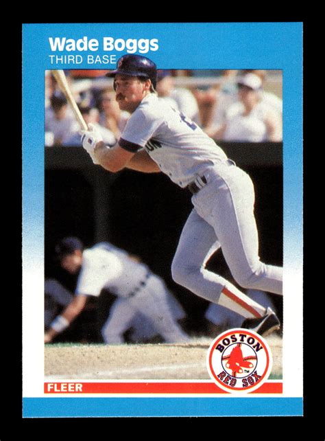 Fleer Baseball Wade Boggs Glossy Tiffany Boston Red Sox Ebay