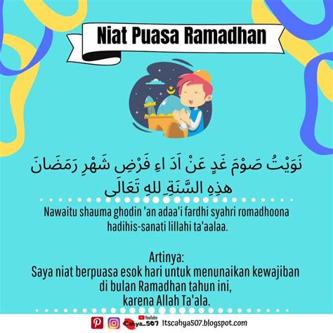 Doa Niat Puasa Ramadhan Doa Membaca Pendidikan Dasar