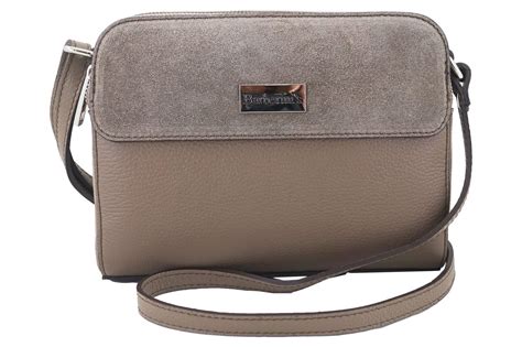 Torebki skórzane crossbody Beżowa ciemna