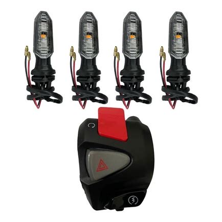 Punho Cb Universal Kit Pisca Led Sequencial Seta Moto Cb