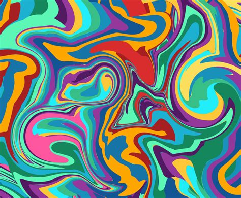 Abstract Psychedelic Retro Color Background | FreeVectors