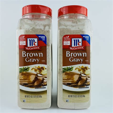 Lot 2 Bottles Mccormick Brown Gravy Mix 21 Oz 595 G Each New And Fresh