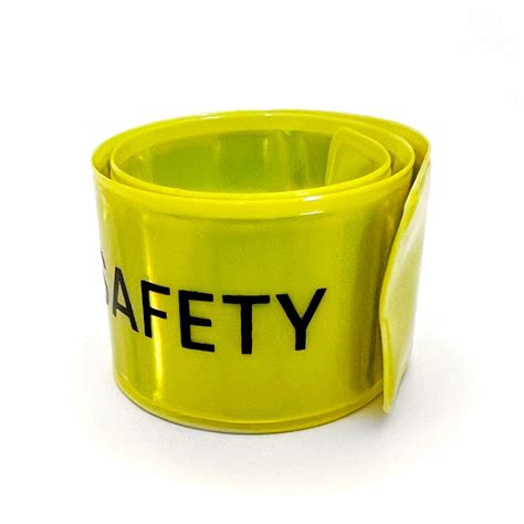 custom reflective slap bracelets logo snap bands