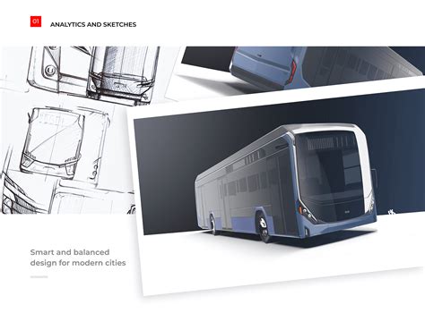 Electric bus design for BKM on Behance